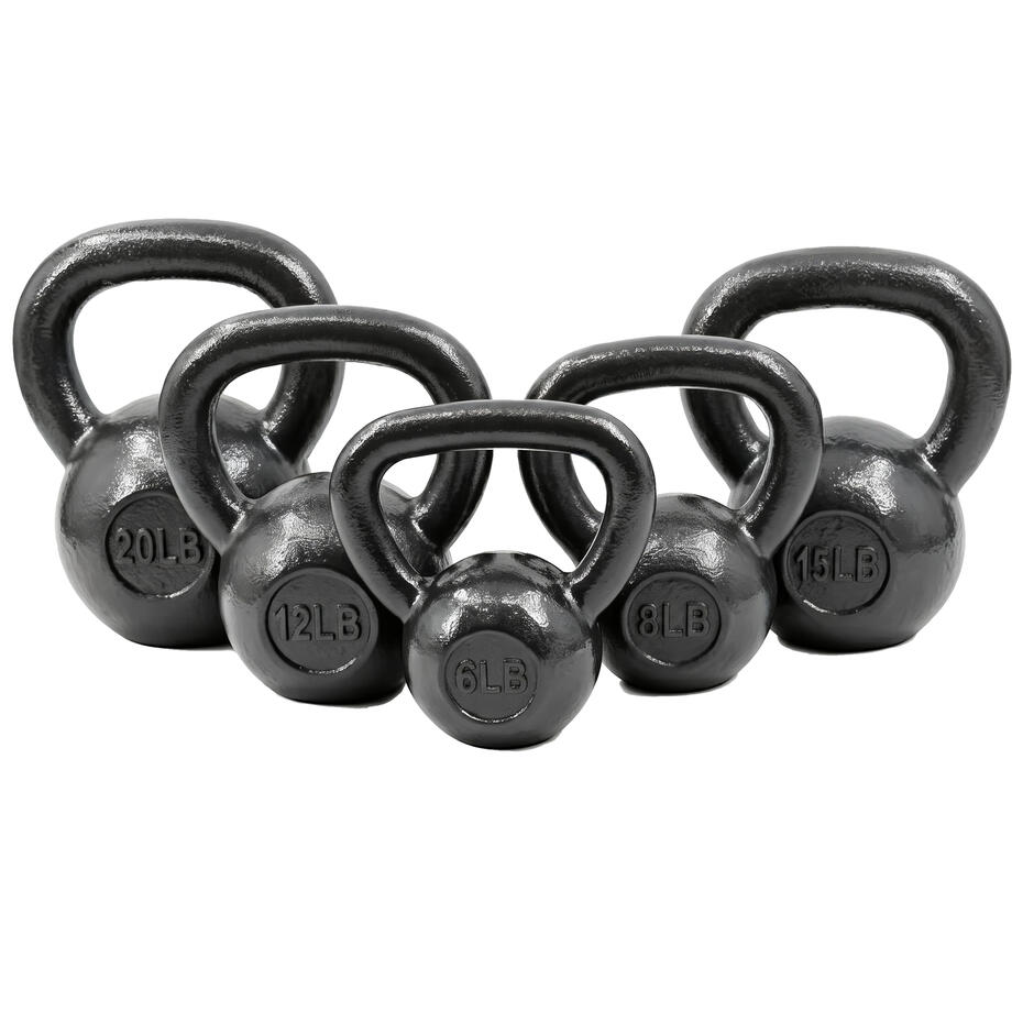 black cast iron kettlebell, wholesale, factory direct supply, 4kg-24kg commercial grade strength training weights