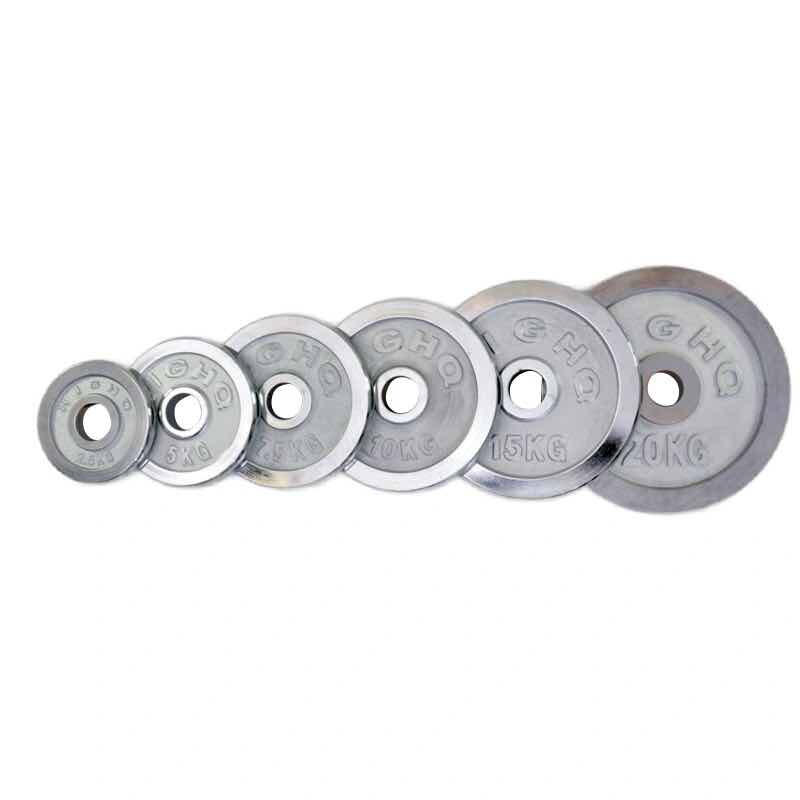 Standard chrome plated weight plates with smooth finish for home gym and strength equipment wholesale