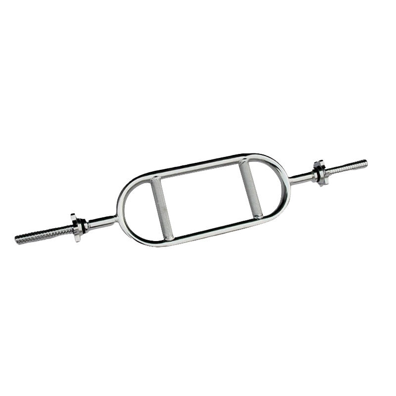 25mm hollow chrome spinlock triceps weight bar, lightweight dual-grip tricep training bar for home gym arm strength workout, Wholesale 25mm hollow chrome spinlock triceps weight bar, lightweight home gym arm training fitness equipment, factory direct suppl