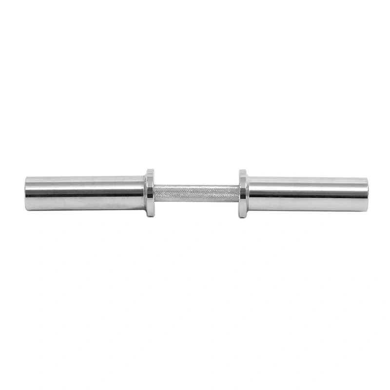 20 inch chrome Olympic dumbbell handle bar with 50mm rotating sleeves