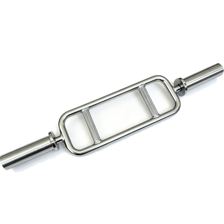 50mm solid Olympic triceps weight bar, chrome plated dual-grip heavy duty weightlifting bar for commercial and home gym strength training, Wholesale 50mm solid Olympic triceps weight bar, heavy duty commercial grade weightlifting fitness equipment, factory